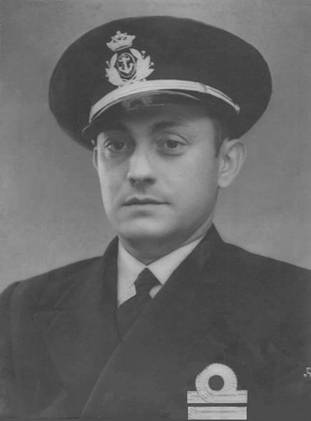 Teniente de navío, año 1939.